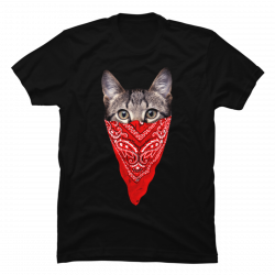 gangster cat t shirt